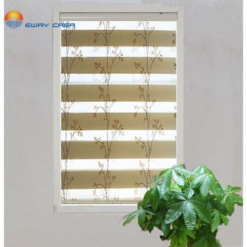 EWAY CASA Embroidered Tree Pattern 70% Blackout Soft Roller blinds Zebra blinds Window treatment blinds Curtains decor No.ZB_QX3