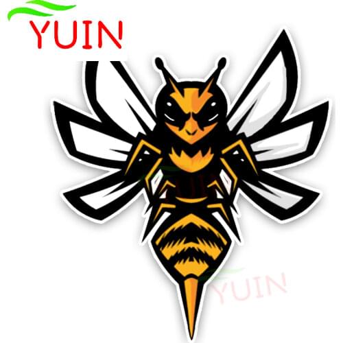 Interesting Lovely Cartoon Hornets Colored Car Sticker PVC High Quality Graphic Decoration Accessories Waterproof Decal 17*15cm