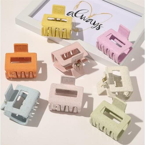 Korean Hair Clips for Women Hair Claw Simple Square Hollow Claw Clip Girls Hair Clip Crab for Hair Vintage Hair Accessories New