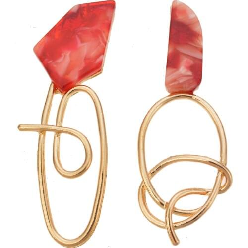Red Design Earrings 2021 Stylish Fashion Cubic Zirconia Earrings
