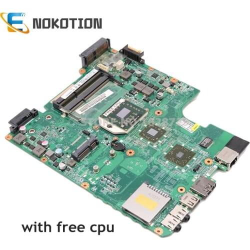 NOKOTION For Toshiba Satellite L600D L640D L645D Motherboard DA0TE3MB6D0 DA0TE3MB6C0 A000073410 A000073410 DDR3 Free cpu