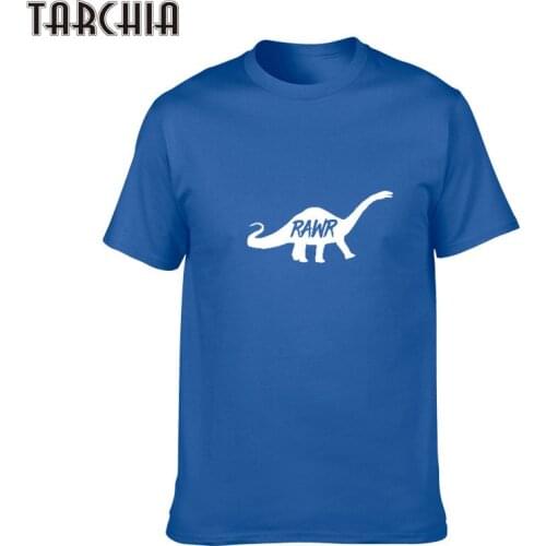 TARCHIA Man Clothing Cotton T Shirt Men Summer Dinosaur Short Sleeve T-shirt O Neck Cotton Tops Tee Fitness Tees Tops Homme