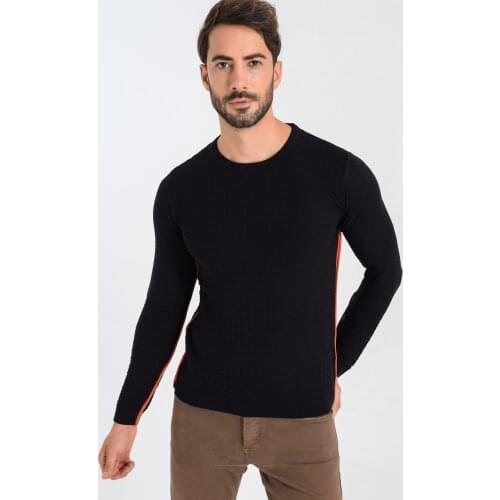 Heyss O Neck Male Knitwear Sweater