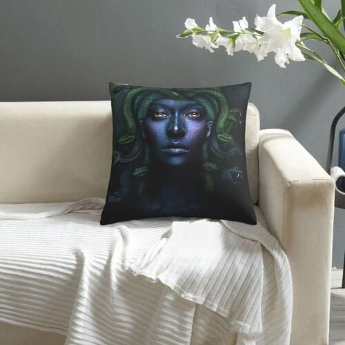 Medusa pillowcase printed cushion cover sofa waist pillow pillow cover