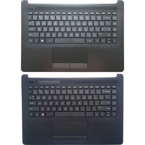 New US laptop Keyboard for HP 14-CM 14T-CM000 14-CK0001TU 14q-cs0000TU Palmrest upper Touchpad Cover