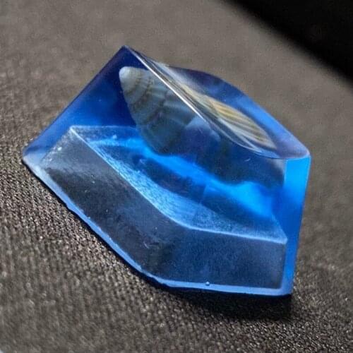 2021 New Handmade Customized OEM R4 Profile Resin Keycap Keyboard RGB Conch Resin Keycap