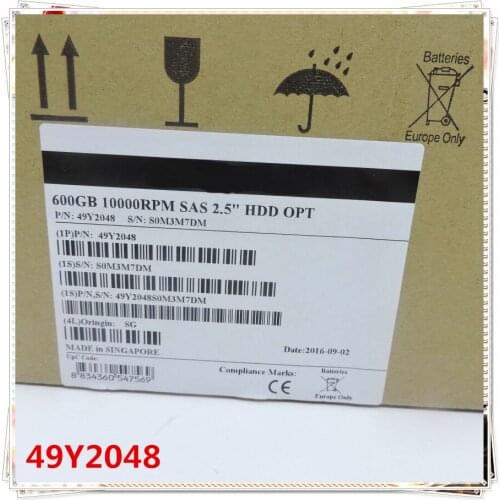New for 49Y2048 49Y2052 600G 10K SAS 2.5 DS3524 3 year warranty