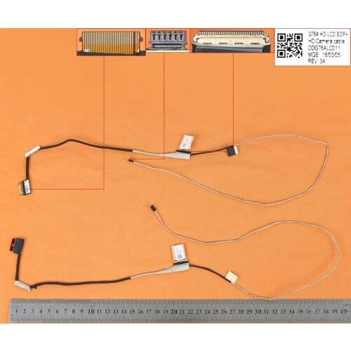 New LCD LED Video Flex Cable For HP 15-CC 15-CC726TX 15-CC723TX 15-CK 15-CD TPN-Q201,ORG PN:DDG76ALC011