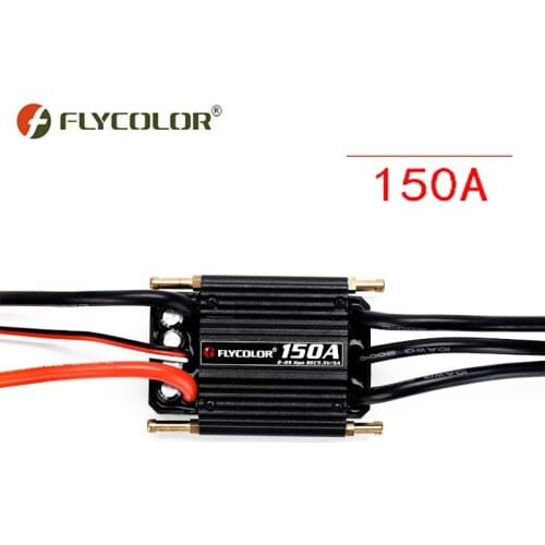 Original FLYCOLOR 2-6S 150A Waterproof Brushless ESC Speed Controller for RC Boat Ship with BEC 5.5V/5A Water Cooling System