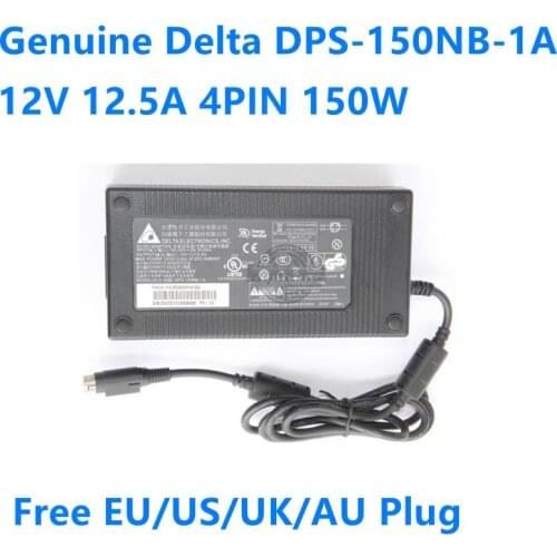 Genuine Delta DPS-150NB-1A 12V 12.5A 150W 4PIN AC Power Supply Adapter For CIELO PX150 EPOS PP-9635 Fec Aerpos AP-3615 Charger