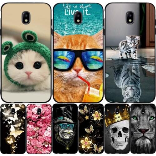 Silicone Back Case For Samsung Galaxy J7 2018 Case 3D Animal Relief Cover For Galaxy J7 2018 J737F Case Bumper Shockproof Coque
