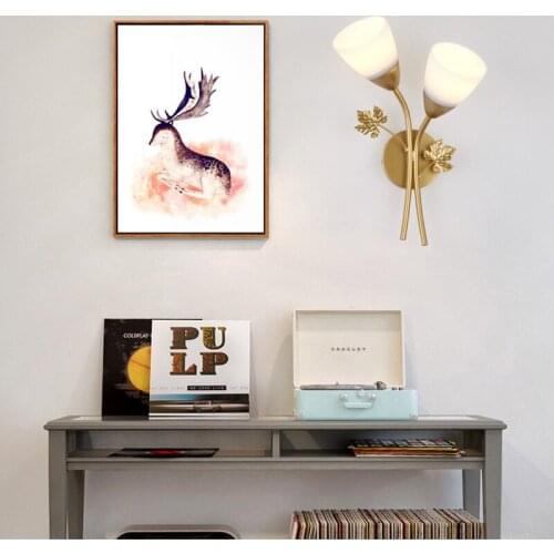 Nordic Post-modern Wall LampLED Creative Personality Iron Art LivingRoom Bedroom Bedside Aisle Corridor Lighting Indoor Lighting