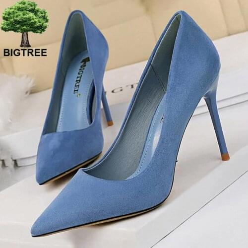 Pumps women shoes stiletto sexy high heels bigtree shoes Pointed Top fetish high heels party shoes for women high heels 188-3