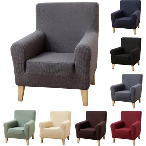 Wingback Chair Slipcover Wing Armchair Cover All-inclusive Chair Cover Spandex Polyester Armchairs Couch Protector