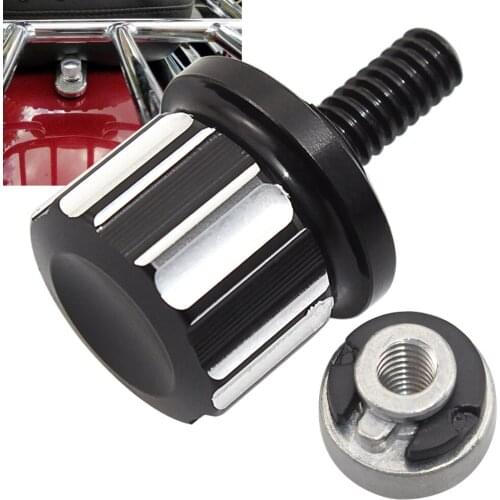 Motorcycle Rear Fender Seat Bolt Screw Nut Knob Cover For Harley Sportster XL Dyna Bob Softail Fat Boy Touring Glide 96-20