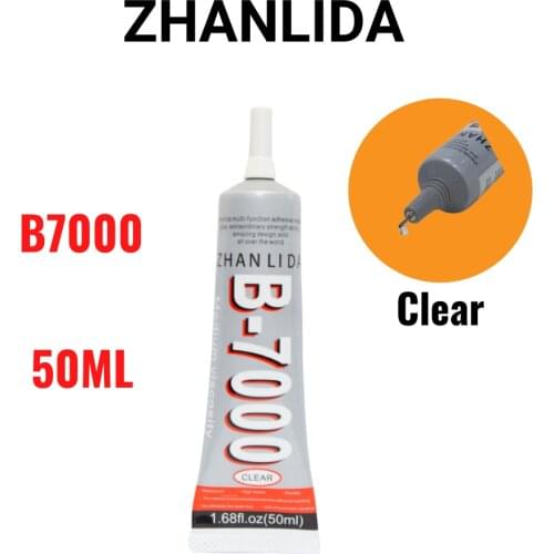 Zhanlida B7000 50ML Clear Contact Phone Frame Repair Adhesive Multipurpose DIY Resin Jewelry Glue With Precision Applicator Tip
