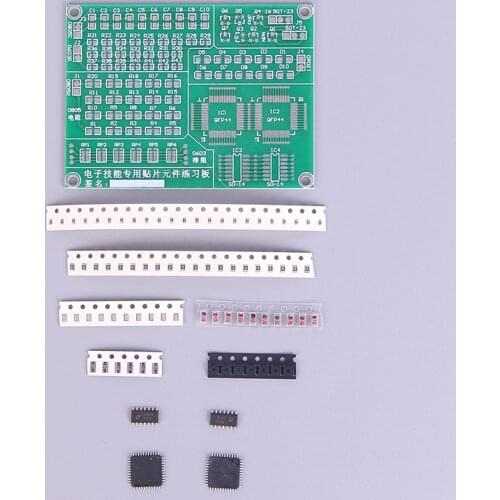 1 Set Practice PCB Board Soldering Welding Skill Training Beginner DIY Kit Welding Electronic Kit