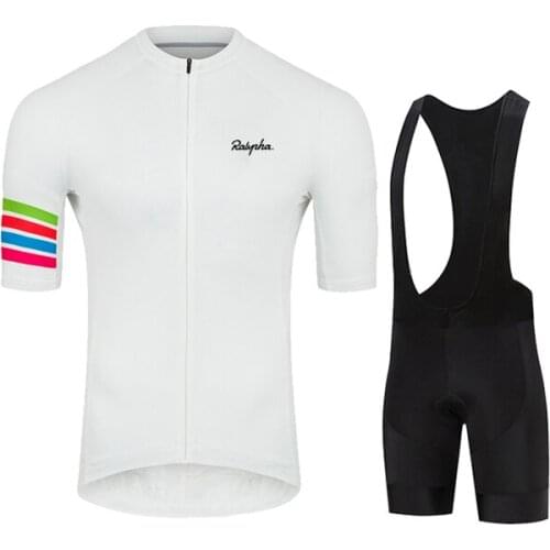 2021 Ralvpha New Bicycle Team Short Sleeve Maillot Ciclismo Mens Cycling Jersey Summer Breathable Cycling Clothing Sets