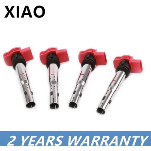 4PCS UF-529 12V Ignition Coils Unit Part Kit For Audi A4 A5 A6 Quattro Q5 Q7 R8 S4 S6 VW Touareg C163106E905115B 06E 905 115 F