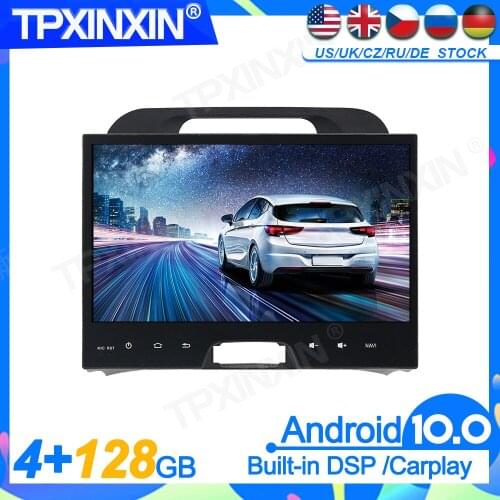 4G+128GB Android10.0 PX6 For Sportage DSP Head Unit Multimedia Player Auto Radio Tape Recorder Headunit GPS Navigation Head Unit
