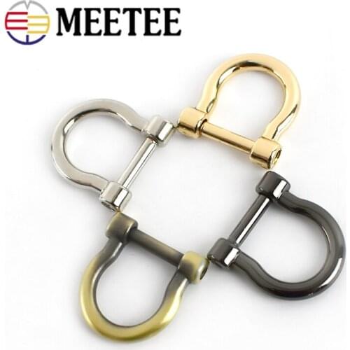 5/10/20pcs Metal 11mm Metal O D Ring Buckles Detachable Screw Handbag Strap Clasp Hook DIY Bags Leather Hardware Accessories