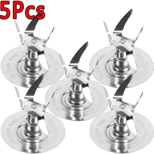 5Pcs Stainless Blender Blade Ice Blade Blender Parts Spare Replacement Parts For Oster 118530-001 BRLY07-B Kitchen Appliance
