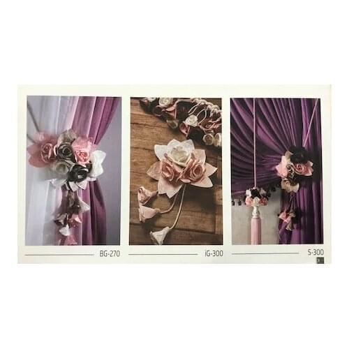 BAĞLAMALI ROSE-İĞNELİ ROSE-SARKIT CURTAIN ACCESSORY