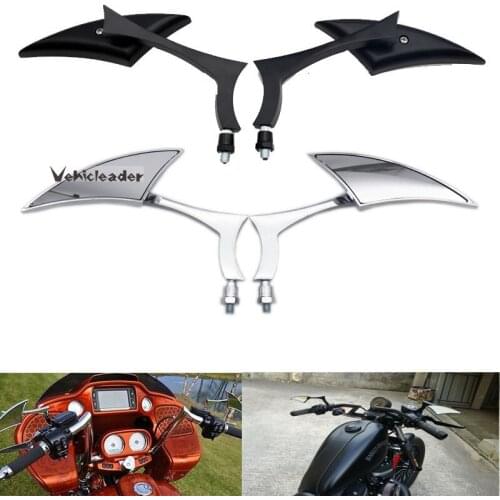 Universal Blade Motorcycle Rearview Side Mirrors Motorbike Accessories For Honda Yamaha Kawasaki Suzuki Touring Cruiser A Pair