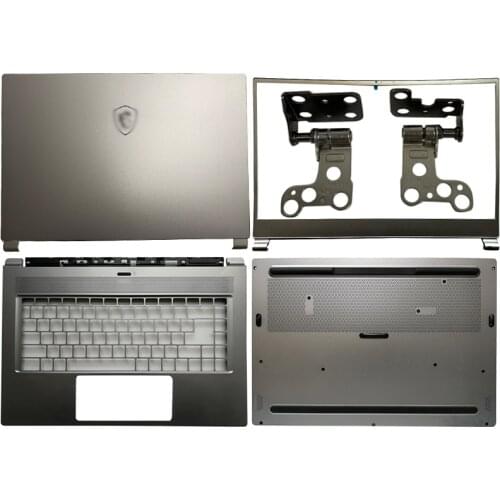 Laptop For MSI P65 WS65 GS65 MS-16Q5 Notebook LCD Back Cover/Front Bezel/Hinges/Palmrest/Bottom Case Computer Case Silver
