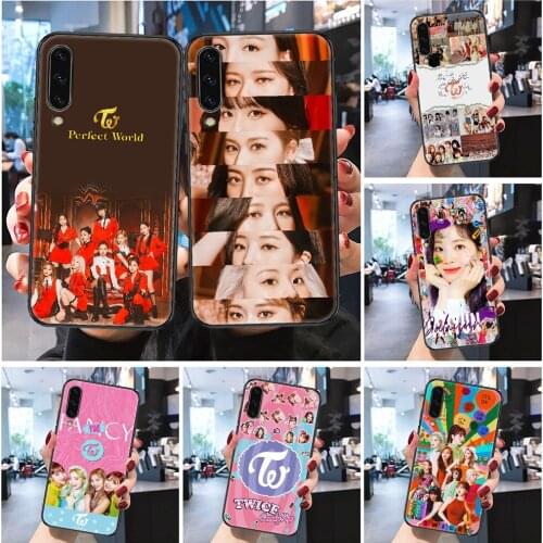 TWICE Perfect World Phone case For Samsung Galaxy A 3 5 7 8 10 20 21 30 40 50 51 70 71 E S 2016 2018 4G black art cover luxury