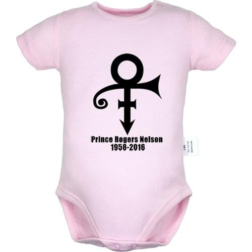 Prince Rogers Nelson Hollow circle arrow Symbol Design Newborn Baby Boys Girls Outfits Jumpsuit Print Infant Bodysuit Clothes