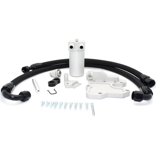 1 Set Alu Oil catch can kit for Gen3 EA888 Fits 2015+ MK7 Golf R Black Engine Cover 2015+ Audi 8V S3