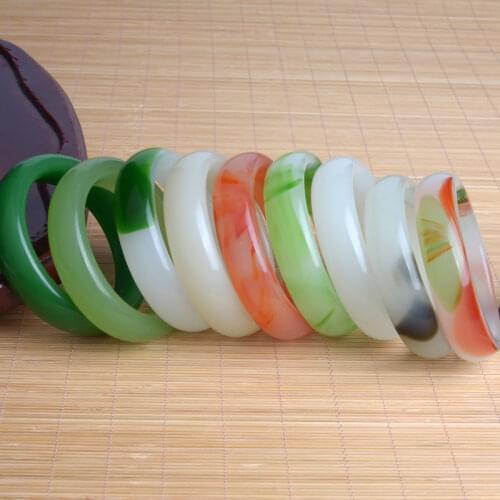 Beautiful Jadeite Bangle / Girls Colourful Fashion red Smooth Bangle 1PCS 61mm