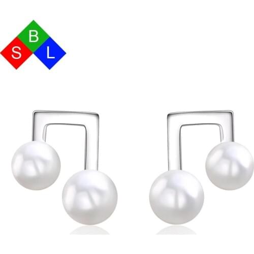 Red Trees Brand Personality 925 Sterling Silver Stud Earrings Fine Jewelry Fashion Funky Earrings For Girls / Young Ladies