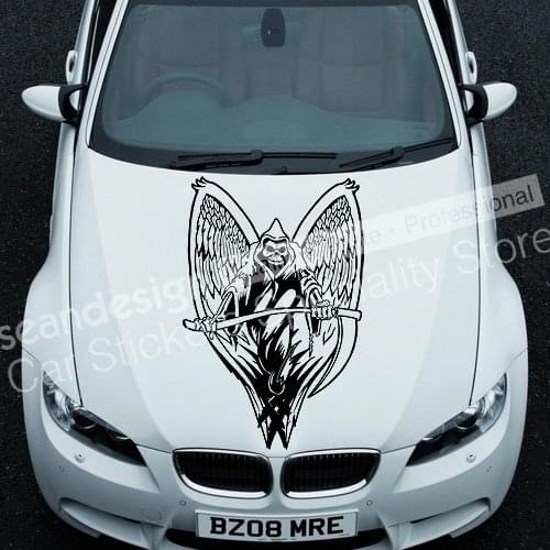 Cool! Totem Skull TT016 B Auto Car Decal Sticker PVC(black,white,red,Gray colour)