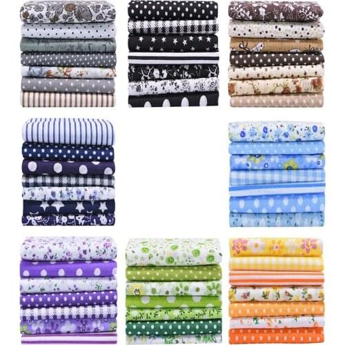 56PCS Printed Floral Assorted Cotton Craft Fabric Bundle Quilting Squares Patchwork for DIY Sewing Stitching 25cm
