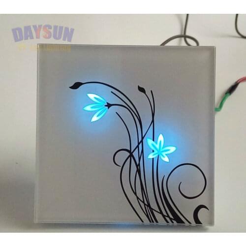Wall Switch ON OFF Control Smart Touch Switch 2Gang 2Way AC110V-265V Light Switch White Crystal Glass Panel Switch Home Switch