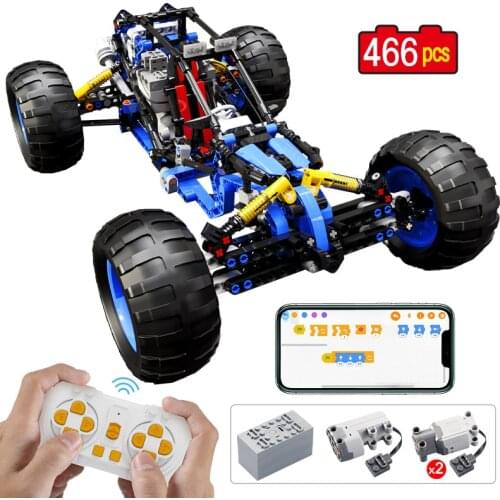Technical Remote Control Off-road RC Car Building Blocks APP Programming Remote Control Car Blocks Toys For Children