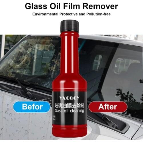 150ml Car Glass Oil Film Remover Windshield Cleaner Car Anti-fog Rainproof Agent Glass Removal Agent Car Stain Cleaning Tool