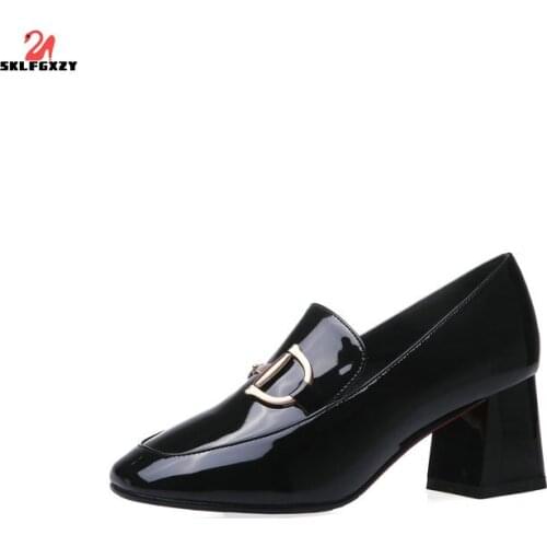SKLFGXZY Ms. Dress Shoes Fashion Leisure Shoes Leather High Heels Wedding Party Pumps Women Shoes