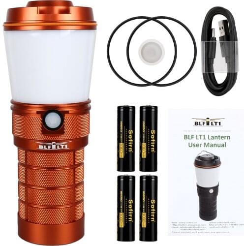 Sofirn BLF LT1 LED Camping Light Super Bright Rechargeable Camping Lantern Hiking Torch Spotlight Variable Color 2700K to 5000K
