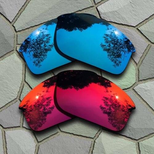 Sky Blue&Violet Red Sunglasses Polarized Replacement Lenses for Oakley Bottle Rocket