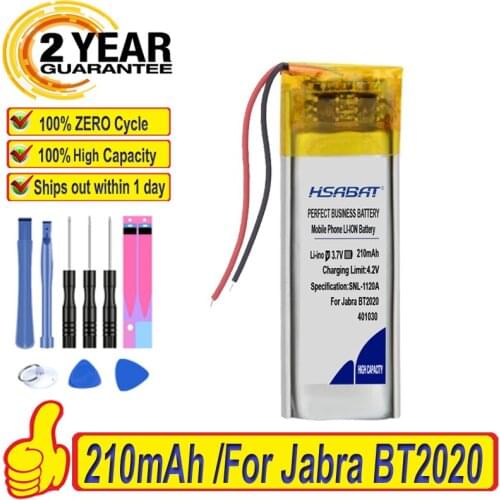 Top Brand 100% New 401030 70868-01, 73366-01, PA-PL002 Battery for Jabra BT2010, BT2020, BT250V, BT4010, BT500V, VH110 Batteries