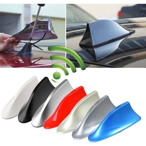 Universal Car Shark Antenna Auto Exterior Roof Shark Fin Antenna Signal Protective Aerial Car Styling