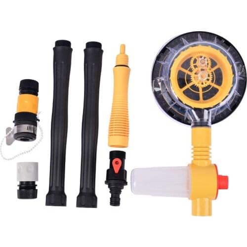 Rotating Wash Brush Universal Pressure Washer Hose Cleaner Car Cleaning Tools BIN