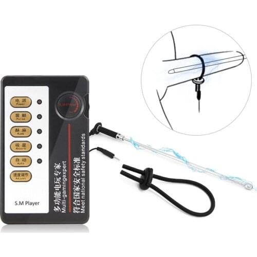 SM Male Electro Shock Sex Penis Plug Urethral Catheter Sounds Dilator Electric Stimulation Horse Eye Stick Urethral Plug Toy