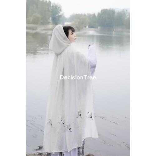 2021 female festival outfits folk dance hanfu coat women vintage chinese traditional hanfu cloak fairy cosplay princess suits