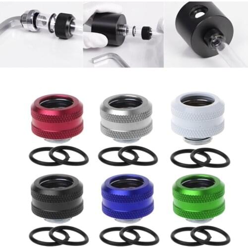 Water Cooling G1/4 Thread 12mm/14mm/16mm Rigid Hard Tube Connector Water Block Fittings