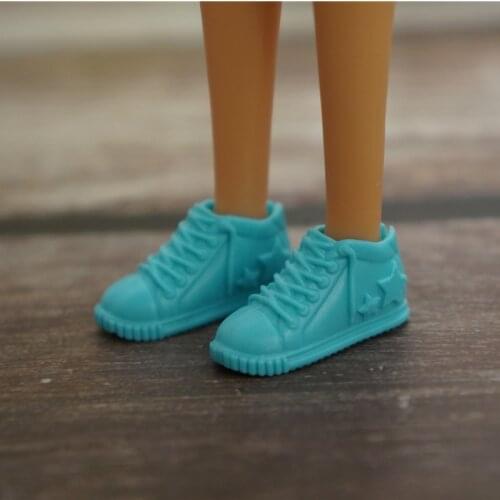 1 pair Original shoes for Barbie Doll bjd 1/6 Fashion Sneaker Doll house dressing up Sandals fantezi kawaii accessories pink