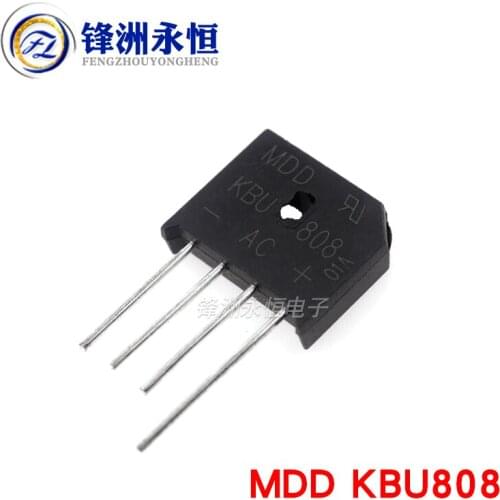 10PCS KBU810 KBU-810 8A 1000V diode bridge rectifier new and original IC